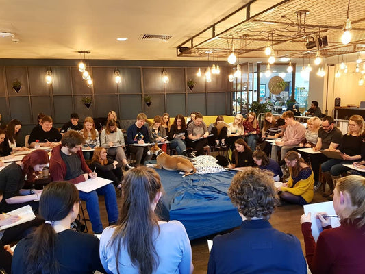 DOG LIFE DRAWING AT CHURCH